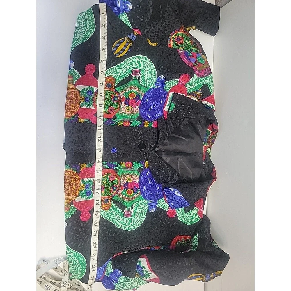 Vtg‎ 80's 90's Loud Neon jacket Tan Jay Nygard Windbreaker Shoulder Pads XL